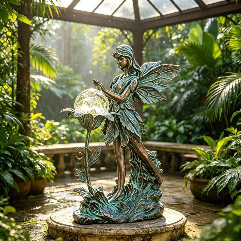 Бронзовая статуя феи 
