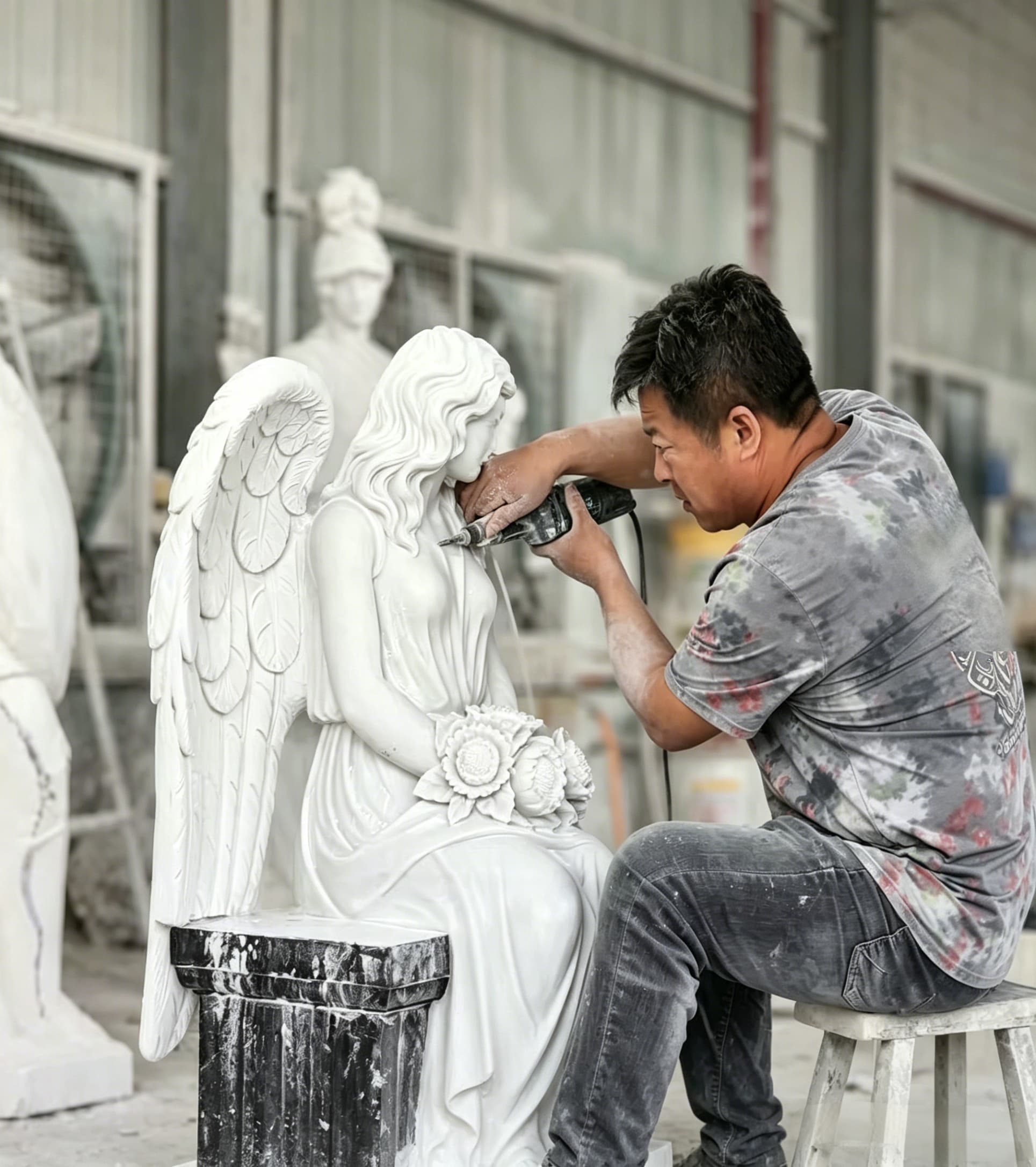 Процесс создания скульптуры в нашей мастерской