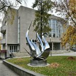 Абстрактная Скульптура Лебедя Из Нержавеющей Стали