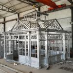 Белая Садовая Оранжерея из Кованого Железа
