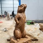 Глиняная модель бронзовой скульптуры «Суслик-Учёный» фабрики YouFine