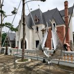 Крупная Ландшафтная Скульптура из Нержавеющей Стали «Два крыла»