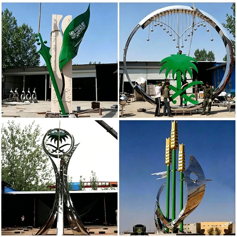 скульптур из нержавеющей стали
