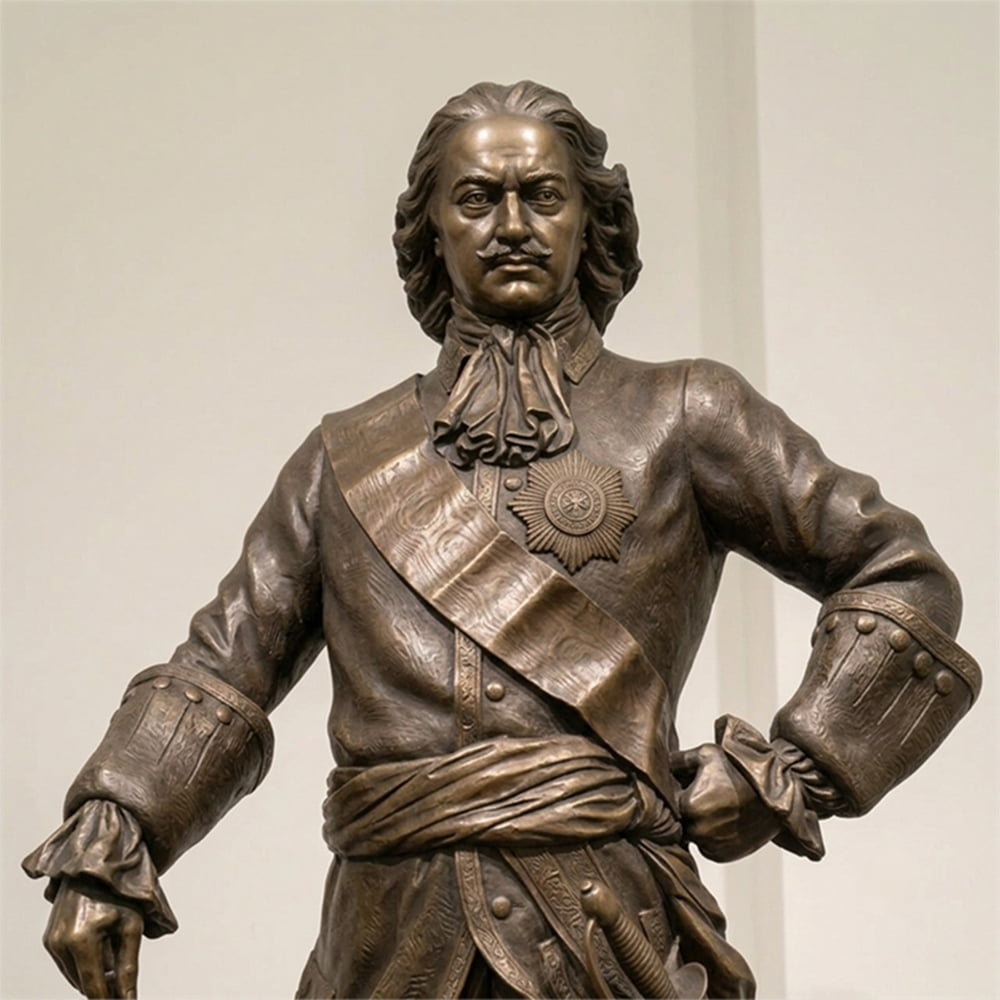 Бронзовый памятник Петру I