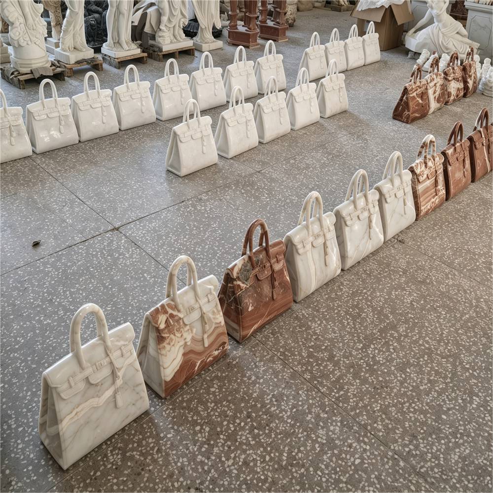Мраморная Скульптура в Виде Сумки Birkin