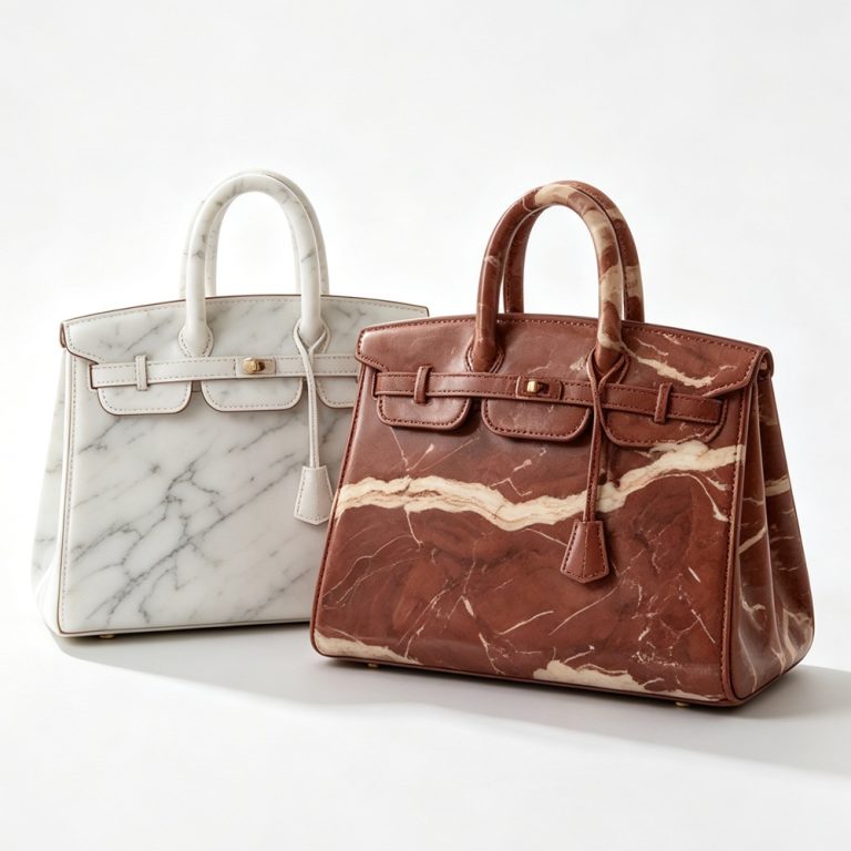 Мраморная Скульптура в Виде Сумки Birkin