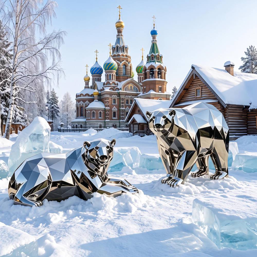 Скульптура Белого Медведя