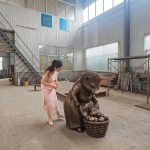 скульптура «Ёжик с корзиной»